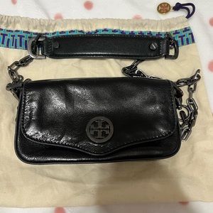 Tory Burch (authentic) genuine leather shoulder bag/clutch GUC